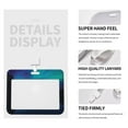 thumbnail image 4 of Susaid Night At Lake Aurora Print ID Badge Holder with Double-Sided Windows Horizontal Hard Plastic Case Black Card Protector Pouch for Office School ID Credit Cards, 4 of 7