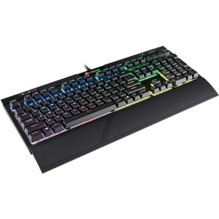 Corsair STRAFE RGB MK.2 Mechanical Gaming Keyboard - CHERRY MX Red - Cable Connectivity - USB 2.0 Type A Interface - 104 Key - Compatible with PC, Windows - Windows Lock Key, Stop, Previous Track,