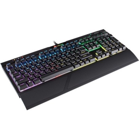 Corsair STRAFE RGB MK.2 Mechanical Gaming Keyboard - CHERRY MX Red - Cable Connectivity - USB 2.0 Type A Interface - 104 Key - Compatible with PC, Windows - Windows Lock Key, Stop, Previous Track, (Best Type Of Keyboard For Gaming)