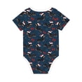 thumbnail image 2 of Daiia Christmas Dachshund Printed Unisex-Baby Short Sleeve Onesies Bodysuits Baby Climbing Clothes Soft and Comfortable Romper with Expandable Shoulder Design-6 Months, 2 of 8