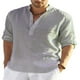 thumbnail image 2 of Top de manga larga con cuello levantado,Camiseta informal con cuello alto de color puro para hombre, camisa informal con diseño de próxima generación, 2 of 5