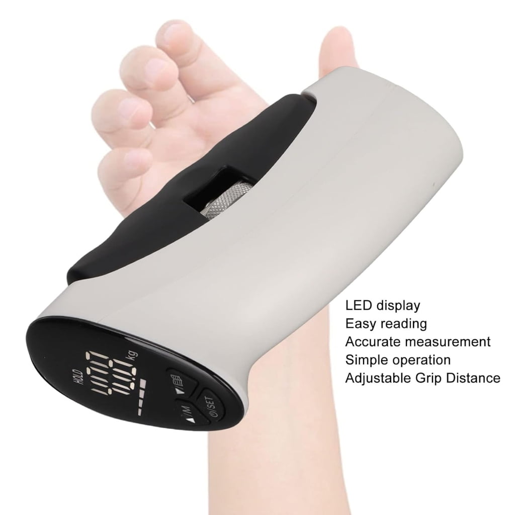 Handheld Grip Strength Trainer With Customizable User Biographies 198lb Capacity And Against Slip Handle Everyone Epochs