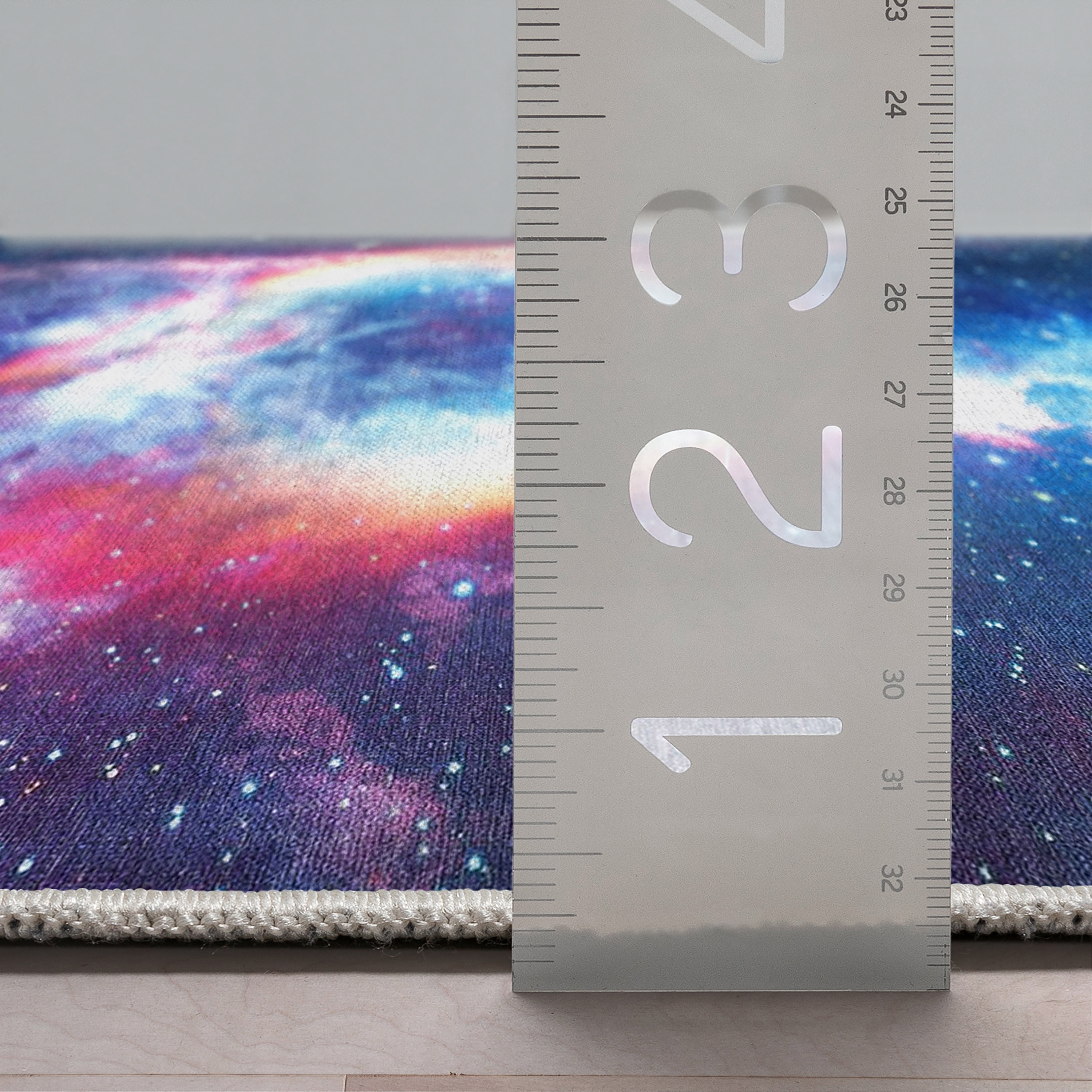 Well Woven Celestial Space Helix Space Nebula Constellation Multi Color Flat Pile Easy to Clean 5'3" x 7'3" Area Rug for Living Room Dining Room Bedroom and Kitchen