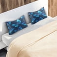thumbnail image 6 of Satin Pillowcase Home Luxury Envelope Pillowcases Soft And Smooth Art Of Blue Butterflies, 6 of 6