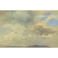 thumbnail image 2 of Adalbert Stifter 24x17 Gold Ornate Framed and Double Matted Museum Art Print Titled - Cloud Study (1840), 2 of 4