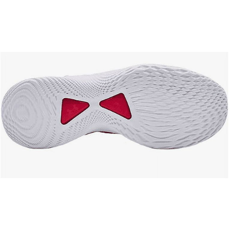 3025631 Under Team Curry Basketball Shoe Unisex White/RED 100