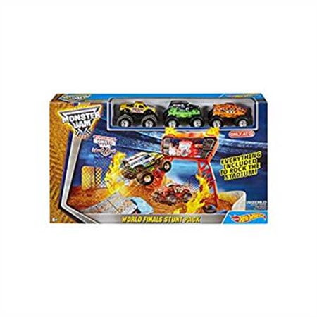Hot Wheels Monster Jam World Finals Stunt Pack Play Set
