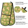 thumbnail image 4 of Dailycode Double Sided Oven Mitt with Loop Heat Resistant Kitchen Long Potholders 7" x 35" Cartoon Pizza, 4 of 6