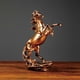 thumbnail image 1 of Estatua de caballo de pie, escultura de arte nórdico, adorno de caballo para estantería, armario, colección de decoración de escritorio , dorado BLESIY Estatua de caballo de pie, 1 of 8