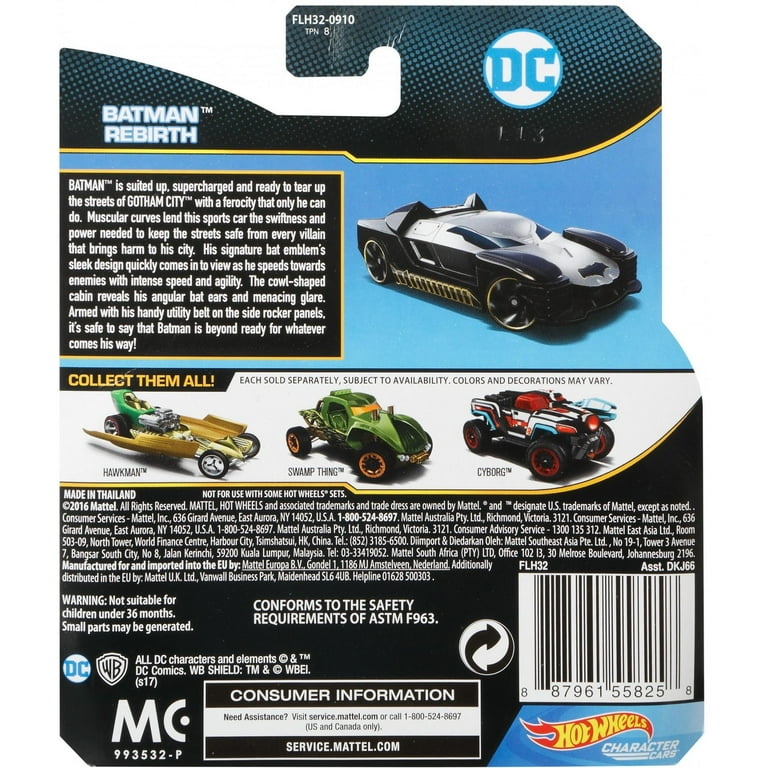 Hot Wheels DC Universe Batman Character Car - Walmart.com