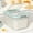 Blue-BU-clearacne, variant on OEFNTAC Storage Containers Plastic Containers Airtight Rice Storage Container, Insect & Damp Proof, Clear Stackable Kitchen Bin with Latching Lid & Measuring Cup Storage Bins with Lids