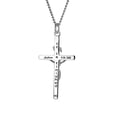 thumbnail image 2 of Men's Stainless Crucifix Cross Necklace - John 19:30 by Shields of Strength, 2 of 4