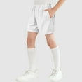 thumbnail image 2 of adviicd Boys Shorts with Pockets Boy's Summer Print Drawstring High Waisted Shorts (White,18-24 Months), 2 of 6