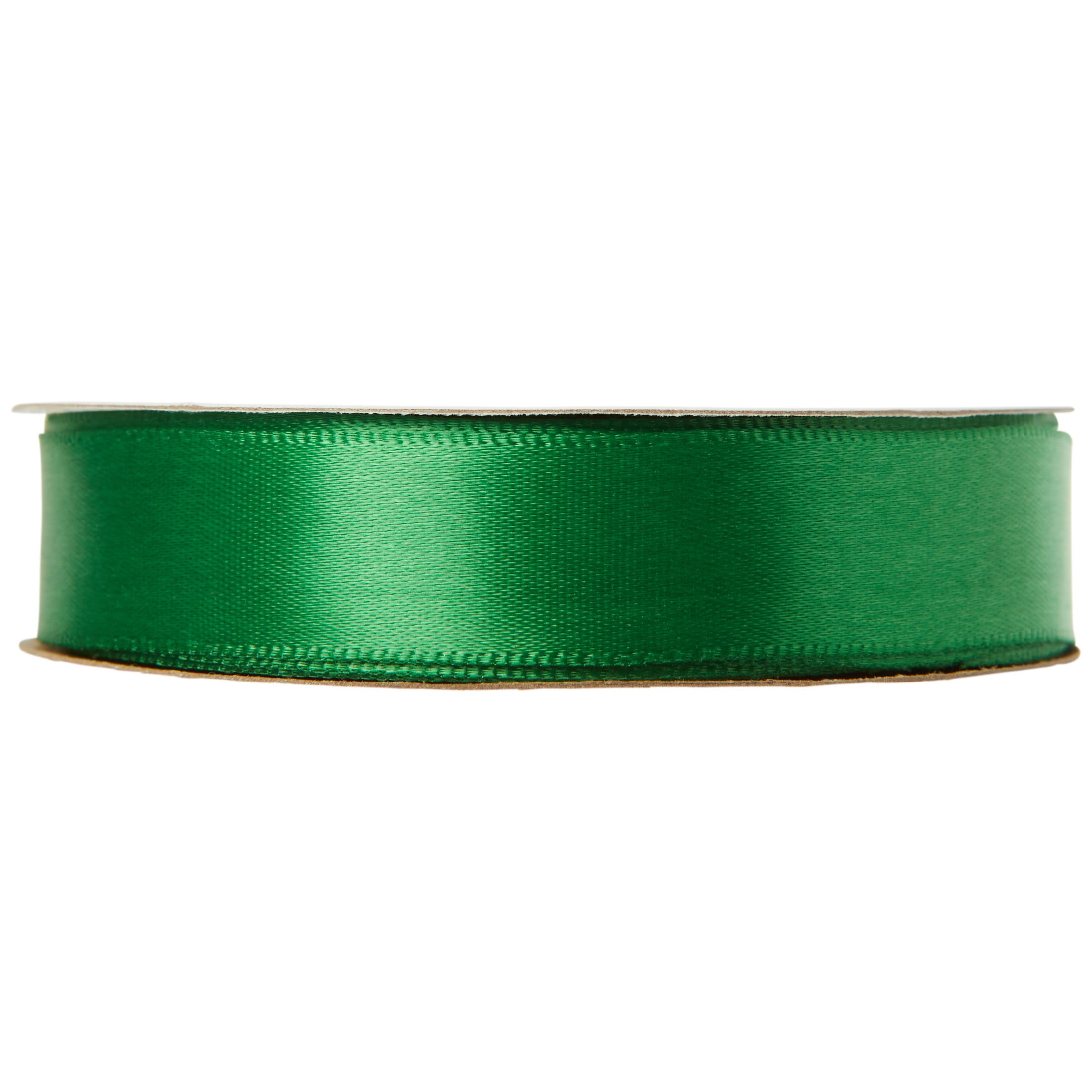 Offray Ribbon, Emerald Green 5/8 inch Single Face Satin Polyester Ribbon, 18 feet