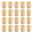 thumbnail image 1 of 50 vasos de madera desechables, tazas de madera, vasos para bebidas, vasos para servir postres, vajilla para fiestas temáticas, festivales y aperitivos, 1 of 8