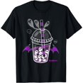 thumbnail image 1 of Spookscene Ghos-Tea Spooky Boba Emo Goth Alt Purple T-Shirt - As Picture - XL, 1 of 4