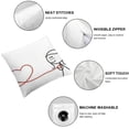 thumbnail image 4 of BANET My Heart Beats for You Pillowcases- Gifts for,for Him Gifts for Boyfriend,,Valentine’s Day Anniversary,for Him and Her, Doctor Gifts,His and Hers Gifts,Fiance Gifts White, 4 of 5