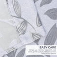 thumbnail image 4 of Superior Blackout Leaves Curtains Set of 2, Light Filtering Grommet Curtain Panel Set, Silver, 42"W x 96"L, 4 of 9