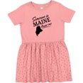 thumbnail image 3 of Inktastic Someone in Maine Loves Me Girls Toddler Dress, 3 of 5