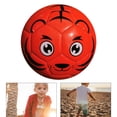 thumbnail image 3 of Mini balón de fútbol de 6 pulgadas para niños más pequeños, balón de espuma tamaño 2, balones pequeños de entrenamiento de fútbol, ​​suave y elástico, rojo Macarena Balón de fútbol para niños, 3 of 7