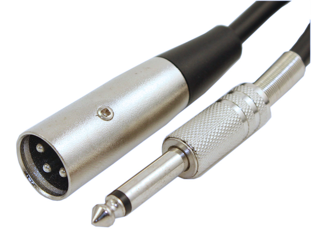 My Cable Mart 15ft 1/4 Inch Stereo Extension Cable – Male To Female, TRS, Nickel Plated