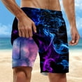 thumbnail image 2 of Letdown Men's Swim Trunk Knee Length Boardshort Printed Swimming Swimsuit Beach Shorts with Pockets Bathing Suit, 2 of 4