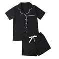thumbnail image 2 of EIMELI Ensembles Pyjamas pour Femmes Chemises à Manches Courtes+short, 2 of 4
