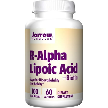 Jarrow Formulas R-Alpha Lipoic Acid, Supports Energy, Cardio Vascular Health, 100 mg, 60