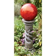 Echo Valley 9182 Slate Polyresin Spiral Globe Column