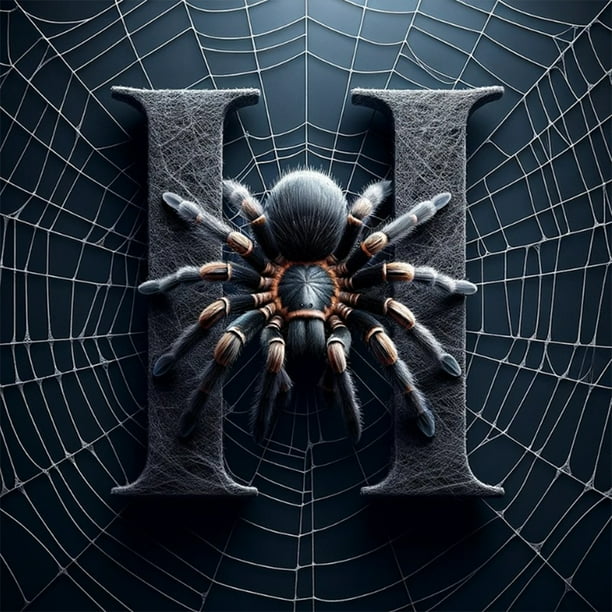 5D DIY Taladro Araña Letra H Arte Artesanía 30x30cm
