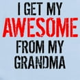 thumbnail image 2 of CafePress - I Get My Awesome From My Grandma Body Suit - Baby Light Bodysuit, Size Newborn - 24 Months, 2 of 4