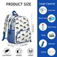 thumbnail image 6 of Rustic Deer Print Student Backpack – Vintage Hunting Design With Nordic Geometric Woodland Buck Nature Artistic Aesthetic, 6 of 6