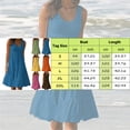 thumbnail image 2 of WILLBEST Robe de Graduation pour Femmes Printemps et Été Sans Manches Col Rond Jupe Décontractée Imprimée Jupe de Plage, 2 of 4