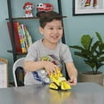 thumbnail image 3 of Paw Patrol Rubble's Deluxe Transforming Play Vehicles with Collectible Action Figure, Yellow, 3 of 8