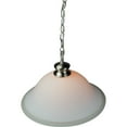 thumbnail image 3 of The Entertainer Plug-In Swag Pendant Light 16" White Glass with Brushed Nickel Chain, 3 of 5