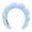 Blue, variant on Spa Headbands for Washing Face Makeup Skin Care Headband Women Bubble Facial Beauty Headbands Puffy Shower Towel Band Hair Headband