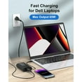 thumbnail image 2 of 65W 60W Laptop Charger for Dell Laptop:Dell Latitude 5540 5420 5530 5430 7420 7430 7440 5550 5450 5440 3540 5520,for Dell Inspiron 14 7420 7425 2in1 XPS 13 Chromebook USB C AC Adapter Power Cord,11FT, 2 of 11