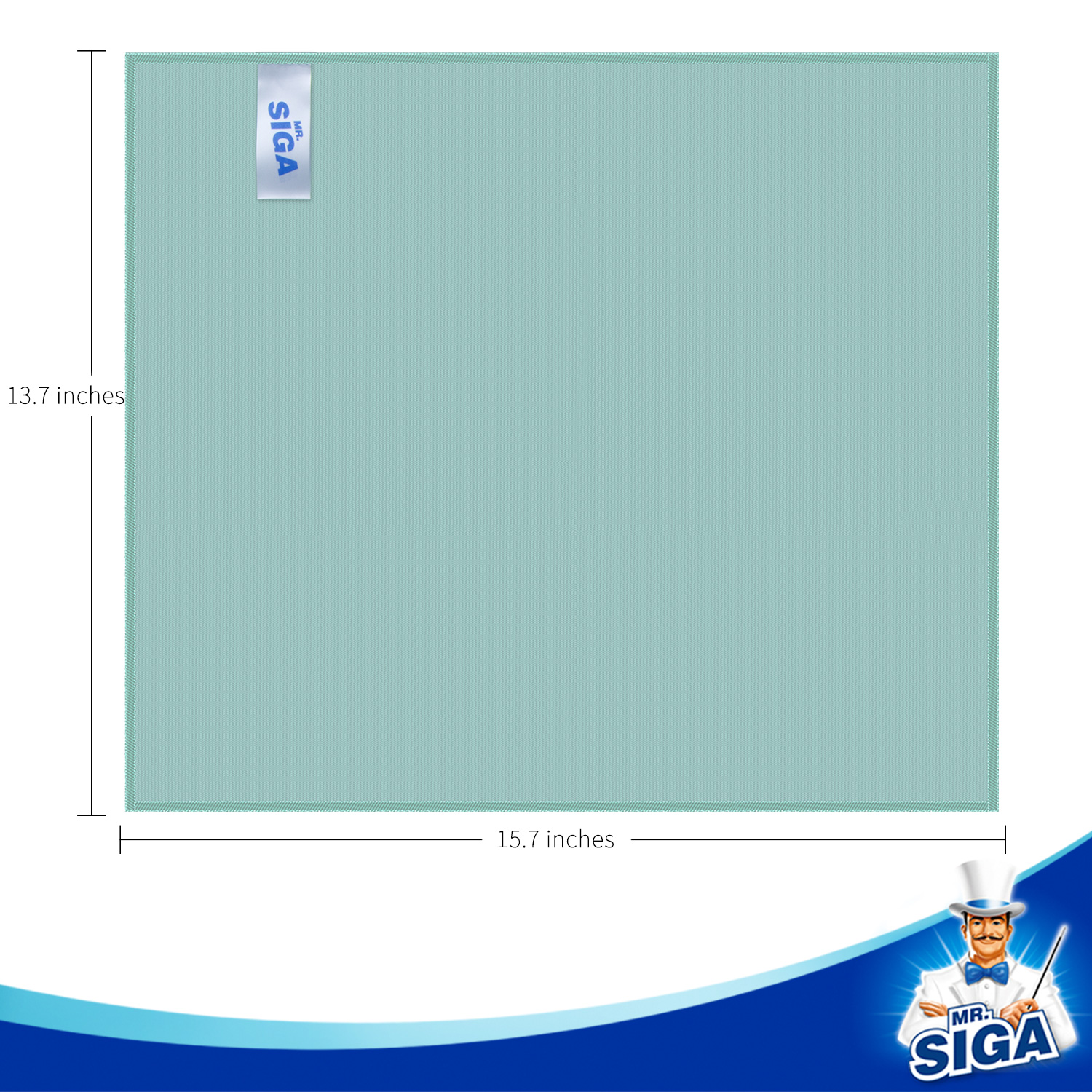 MR.Siga Ultra Fine Microfiber Cloths for Home, Car, and Glass,Pack of 6, 35 x 40 cm 13.7" x 15.7" - image 2 of 8