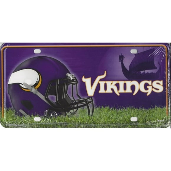 Minnesota Vikings Plaque d'Immatriculation en Métal