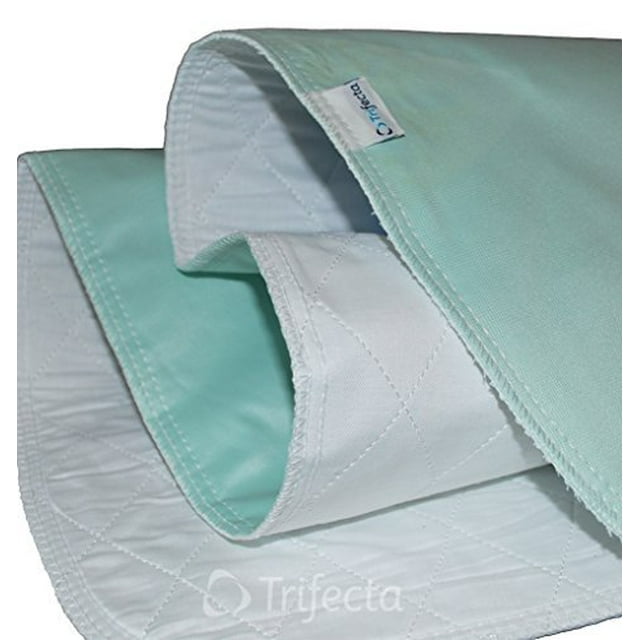 Alèse Réutilisable pour Lit - Lavable et Séchable à la Machine, Imperméable, Ultra-Absorbante, Alèse Homologuée Soins Personnels et Hôpital (23x35 Vert)