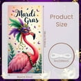 thumbnail image 2 of Flamingo Design Mardi Gras Banner Feather Mask Carnival Display Purple Green Gold Beaded Decoration Flamingo Backdrop for Mardi Gras Party Carnival Celebration Indoor Decoration, 2 of 9