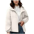 thumbnail image 2 of UPPADA Womens Hooded Quilted Puffer Jacket Mid-Length Padded Warm Winter Heavyweight Coat Outerwear with Pockets,Cold Jacket White,L, 2 of 9