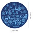 thumbnail image 2 of 1 pcs Christmas Nail Stamper Kit Snowflake Nail Art Stamping Plates Tools, 2 of 5