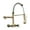 Gold, variant on Kitchen Faucet Dual Handles Hot&Cold Mixer Water Tap, Wall Mounted Swivel Spout Spring Pull Down Faucets