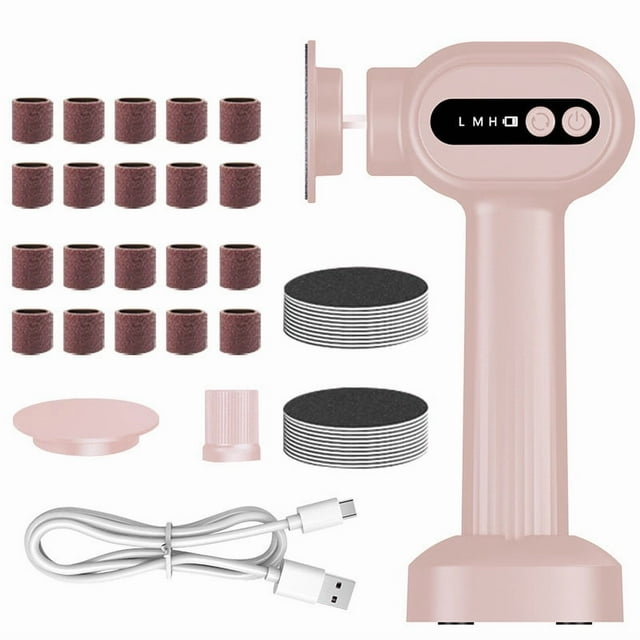 EGNMCR Callus Remover Test Winner Strong Callus Remover 6 Adjustable Speed Pedicure Set Glass Callus Removal Foot Wireless USB Rechargeable feet Care