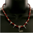 thumbnail image 3 of Mi Amore Spikes Statement-Necklace Red/Silver-Tone, 3 of 3