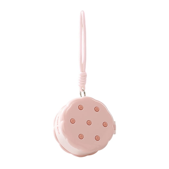 Hioecau Round Powder Puff Box Double-Tier Wet And Dry Separation Makeup Puff Case Makeup Sponge Organizer with Lanyard for Women Storage
