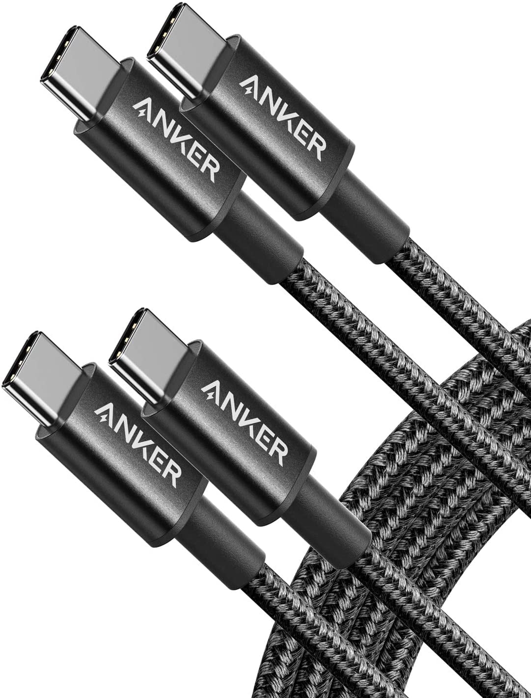 2 Pack Anker New Nylon 60W USB C PD Charging Cable for Laptop ,Tablet