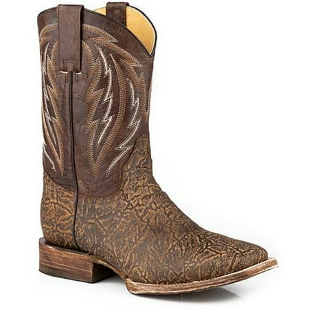 

Men s Roper Elephante PRINT Hybrid Sole Boots Handcrafted Brown