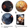 thumbnail image 3 of Designart "Golden Carp Asian Glowing II" Animals Floater Framed Canvas Print, 3 of 7